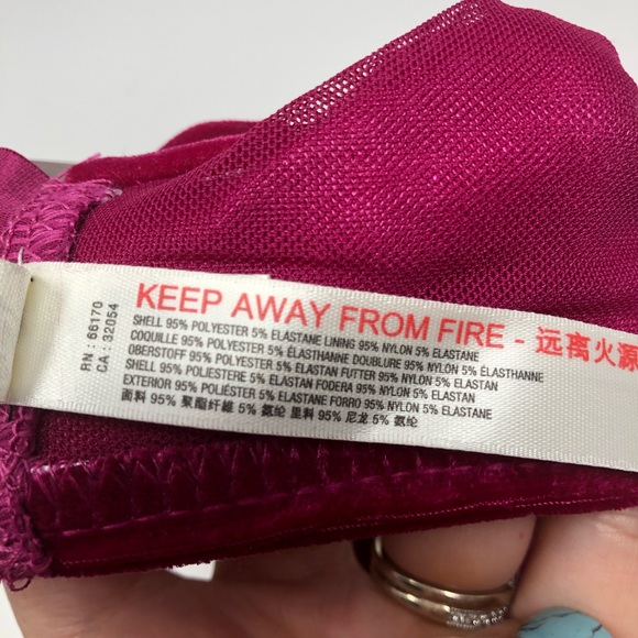 Free People Rhiannon Soft Bra in Red Berry XS - Picture 8 of 10